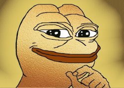 premiumpepes:  this is a golden pepe it appears only once in 20000 memes this is the rarest of the rare pepes reblog in 20 seconds or dank memes will never grace ur dashboard again