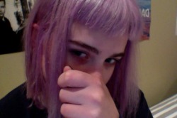 tiit:  cybercringe:  ivoryunknown:  tiit:  okay so i dyed it again and it looks so FUCKING cool  sara you’re perfection  WHHOOOOO TF  me 