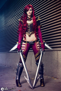 cosplay-paradise:  League of Legends (High Command Katarina), Cosplay by: ?cosplayparadise.net 