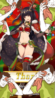 monstermusumenofreak: lordofnohr: the only present i want to see under my tree  This made me reinstall Fire Emblem Heroes  ho ho ho~ &lt; |D’‘‘‘