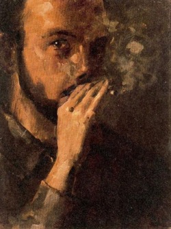Ramón Gaya (Spanish, 1910-2005), Self-portrait, 1942. Oil on cardboard, 41 x 30.5 cm. Colección Eliana Vergara de Calvo, Madrid.