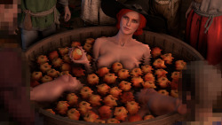 Bobbing for Apples*Not safe for tumblr versions here and here.*apples means titties