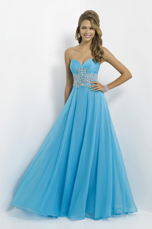 Beautiful baby blue prom dresses