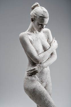 dervutsencollections:Source: BentBox - By eroticartaustralia - Olivia Preston is Living Art The premise behind this shoot was to turn Olivia into a living statue. We did so by covering her in body clay and then letting it dry so it cracked on her skin.