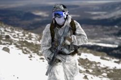 militaryarmament:  United States Navy Promotional shots of Navy SEALs during arctic mountain warfare. 