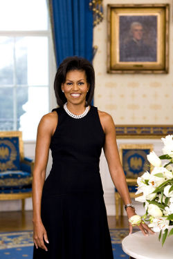celebratingamazingwomen:  Michelle Obama (b. 1964) is the first African-American First Lady of the United States. With a BA degree in Sociology from Princeton, a J.D. from Harvard Law School, and a career as a lawyer and city administrator in Chicago,