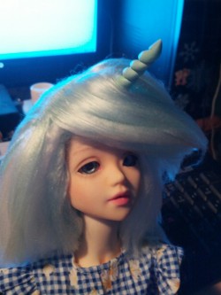 Wig and horn done!