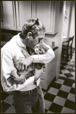  Steve McQueen and His Cat  