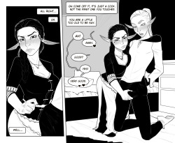 buttsmithy:  Aand there. First part of the sex scene.  patreon.com/InCaseArt   This comic makes me hard.