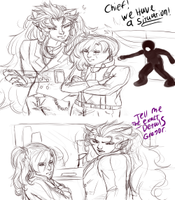 jen-iii:  I got bored so I doodled a Future AU comic when Ruby leaves a big rose petal message outside Weiss’s office because shes a big dumb dork : D 