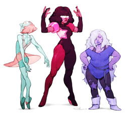 lexxercise:  Colored some twitter sketches from yesterday! I love these ladies. 