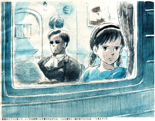 animarchive:    Tenkuu no Shiro Laputa/Castle in the Sky (novel) - illustrations by Hayao Miyazaki (Animage, 01/1986)  
