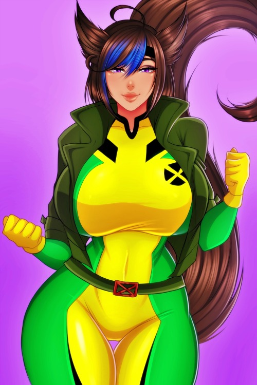   Sasha&rsquo;s Rogue Cosplay! With an alternative version of Sasha taking her bust measurements! Foxy Force Mis-AdventuresExtra version avaiable in Foxy&rsquo;s Patreon  