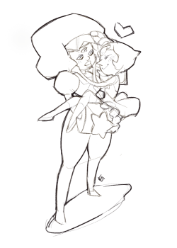 cottonbun:  I’ve been wanting to draw some cute pearlnet. 