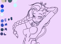 Merry Christmas, everyone!  Wanted to share a preview of the next #pinup of #Sombra. This will be the #Cyberspace / #Augmented skin version.  There will be a regular and a #nsfw version coming soon!  #overwatch #blizzard #fanart #christmas #merrychristmas