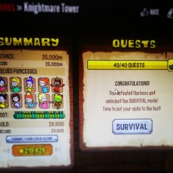 I beat it!! @exvaa #knightmaretower #knightmare #tower #arcade #game #congratulations #savetheprincesses #gaymer