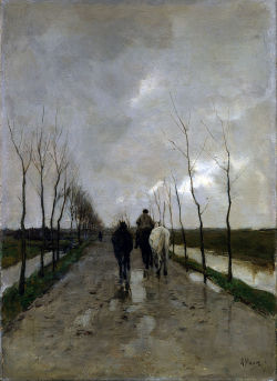 Anton Mauve (Zaandam 1838 - Arnhem 1888), A Dutch Road, c. 1880; oil on canvas, 50 x 36 cm; Toledo Museum of Art, Ohio