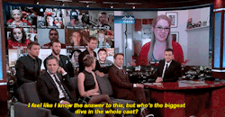 tastefullyoffensive:  Video: The Cast of Marvel’s ‘Avengers’ Answer Fan Questions (gifs via imgur)