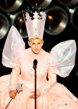 gifthescreen:  Host Ellen DeGeneres speaks onstage during 86th Annual Academy Awards 