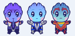 disfiguredstick:  Finally added some Asari to the bunch. REDBUBBLE
