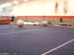 apollonian-man:BALL BOUNCING: Guys play around with the fitness ball! SONS OF APOLLO