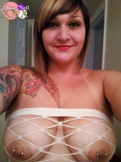 I think @avadollxxx has a hole in her top! Join AvadollXXX.com now! #tits #boobs #piercednipples