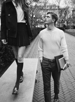  Cameron Russell and Benjamin Eidem in “Love in a Warm Climate”,photographed by Lachlan Bailey for Man About Town #12 