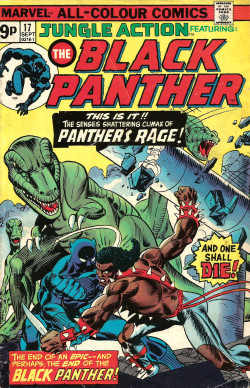 everythingsecondhand: Jungle Action featuring the Black Panther Vol. 2, No. 17 (Marvel Comics, 1975). Cover art by Gil Kane and Frank Giacola. From Oxfam in Nottingham. 