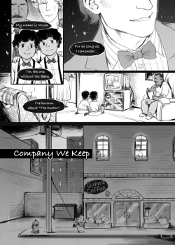 Company We Keep - Page 1 Next &mdash;&mdash;&mdash;&mdash;&mdash;&mdash;&mdash;&mdash;&mdash;&mdash;&mdash;&mdash;&mdash;&mdash;&mdash;&mdash;&mdash;&mdash;&mdash;&mdash;&mdash;- My entry for the Time And Relative Drawings In Space fanbook, available