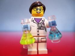 fuckyeahfeminists:  Awesome! LEGO unveiled a female scientist in its Minifigure Series 11. Also pleased she isn’t pinkwashed or anything.  