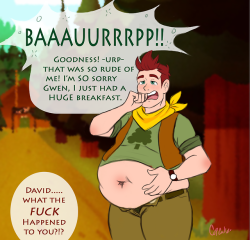the-goddess-of-cupcakes:  the-goddess-of-cupcakes: “I gained a little weight over the winter break…” Didi I ever tell you guys that I like David from Camp Camp?  self reblog cause im proud of this  Did you guys see this awesome art?