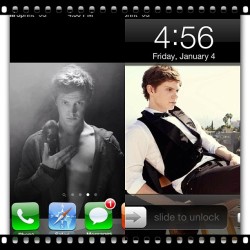 The second I got my iPhone my hubby went up ❤ #evanpeters #lockscreen #background #hubby