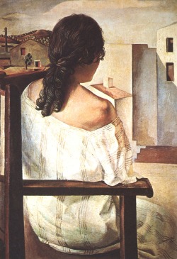 Salvador Dalí (Figueras, 1904 - 1989); Seated girl seen from the back, 1928; oil on canvas, 74 x 104 cm; Museo Nacional Centro de Arte Reina Sofía, Madrid