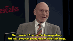 al-the-stuff-i-like:  elsajeni:  megadelicious:  dragonlordoferebor:  xyriath:  cumber-cookie-batch:  [When Sir Patrick Stewart was asked to describe Sir Ian McKellen’s early days on the british stage] Look at that smug face. And he’s doing a little