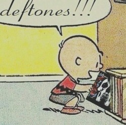 Such a cutie. Silly Charlie Brown deftones are for kids! Lol