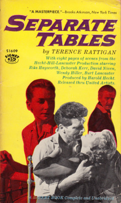 Separate Tables, by Terrence Rattigan (Signet, 1958). From a charity shop in Nottingham.