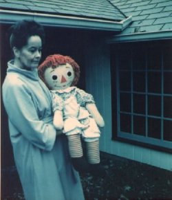 stanzihorrorstory:  The Film “The Conjuring” was based off this story. Donna got Annabelle from her mother in 1970; mom bought the used doll at a hobby store. Donna was a college student at the time, and living with a roommate named Angie, and at