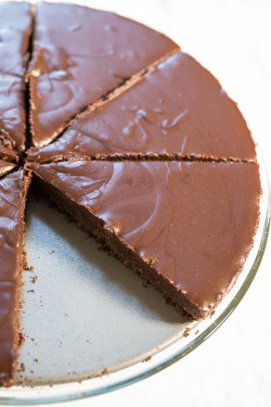 do-not-touch-my-food:  Chocolate Honey Almond Tart
