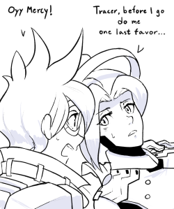 fearingfun:  enecoo:  Mercy had enough of her team.  I don’t even play this game, but I know dat feel. 