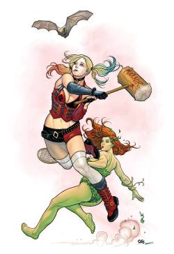 bear1na:  Batwhack - Harley Quinn and Poison Ivy by Frank Cho * 