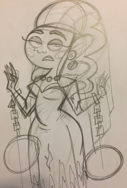 javidluffy:  Random Halloween idea: Valerie Gray from Danny Phantom as a ghost lady… Not too satisfied with this, I don’t know if I will finish it :P   Nice work, Javi!!