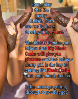 boysluvcock:  sissy-chrissy-boi:  atlsissy:  That damn subliminal messaging got me…  It’s already got through, and I need to have the serve superior black men inany capasity possible.  I never even thought about it till I already had a yummy black