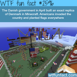 wtf-fun-factss:  Minecraft Denmark invaded by Americans - WTF fun facts