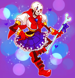bedsafely:  @aprip and I were chatting on skype and along the way we made a blood pact to draw these abominations.  We’re so sorry Toby Fox?? Mahou Papyrus by @aprip, Mahou Sans by me…. i’m really sorry… 