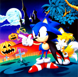sonichedgeblog:  Halloween artwork from the Sonic The Screensaver Collection. [Sonic The Hedgeblog][Support us on Patreon]  X3