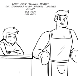 chillguydraws:Marco’s Dad is cool with his son.