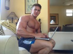 muscle-addicted:  Adam Charlton  He is so hot..dam