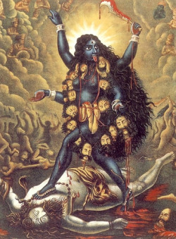 wiccacraeft:  Kali, hindu goddess of destruction