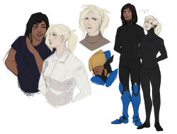 moorgate:Here are some Pharah and Mercy doodles I spent way too much time on because I love these two nerds and I’m consumed by pharmercy.