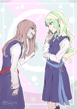 eulyin: [Inquiry] Sucy: “…And that’s what I’m looking for.”Diana: “Hmm… I think there’s still a possibility to get it.” random encounter /o/ random thought \o\ random pair \o/ ayyy!If we really get the second season of LWA, I wish for